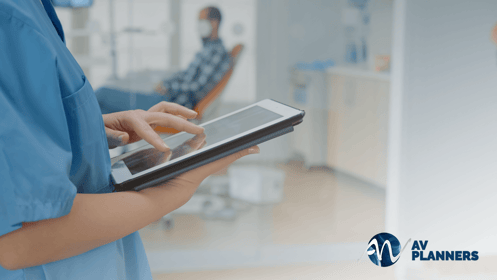 Virtual conferencing in the healthcare industry.