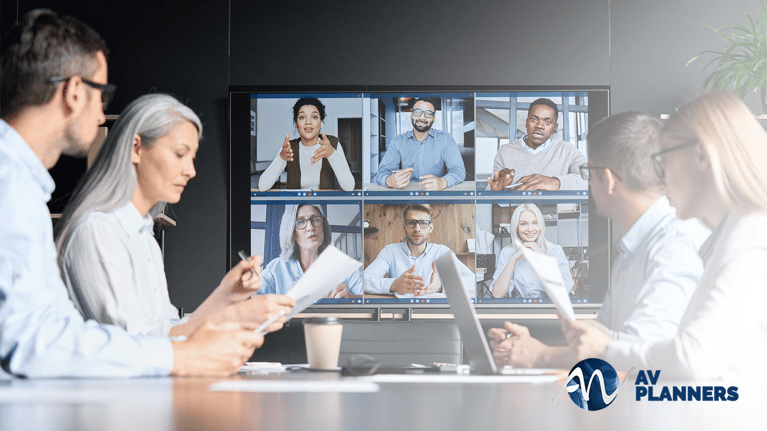 Video conferencing in a hybrid conference room