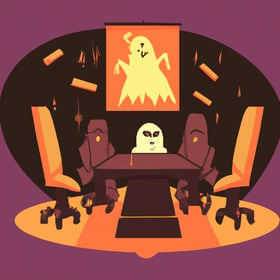 Spooky boardroom for Halloween